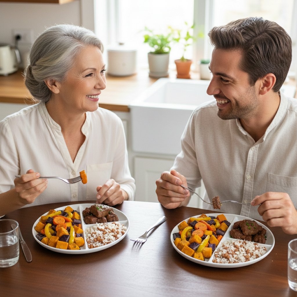 A mesa posta para mais de um — como o guia sugere no fecho.
