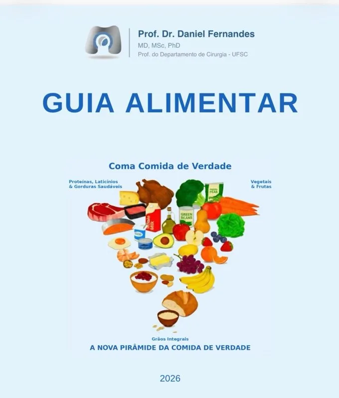Capa do Guia Alimentar — Prof. Dr. Daniel Fernandes